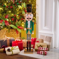28" Wooden Nutcracker with Scepter