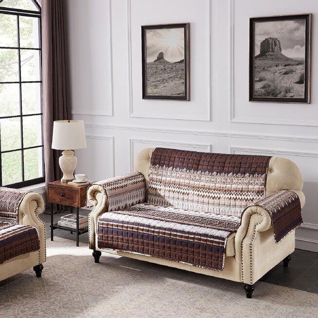 Southwest Latte Furniture Protector, Loveseat, , on-hover image number null