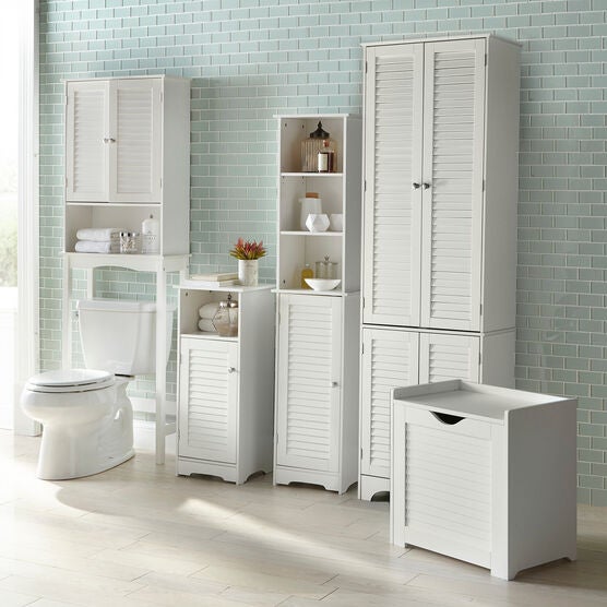 Louvre Linen Cabinet Bathroom Storage Brylane Home