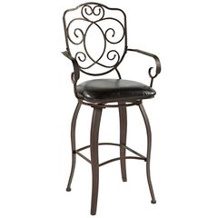 Crested Back Counter & Bar Stool, 