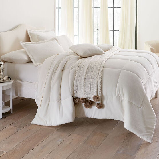 Bh Studio Microfleece Comforter Bedding Brylane Home