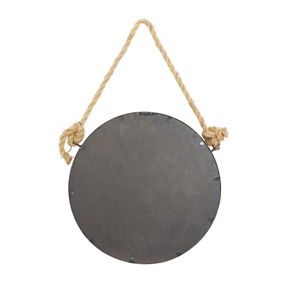 Set Of 2 Brown Metal Industrial Wall Mirror, , on-hover image number null