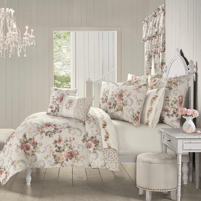 Chablis 3 Piece Quilt Set, ROSE GOLD, hi-res image number null