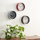 Set Of 3 Multi Colored Metal Wall Clock, , alternate image number null