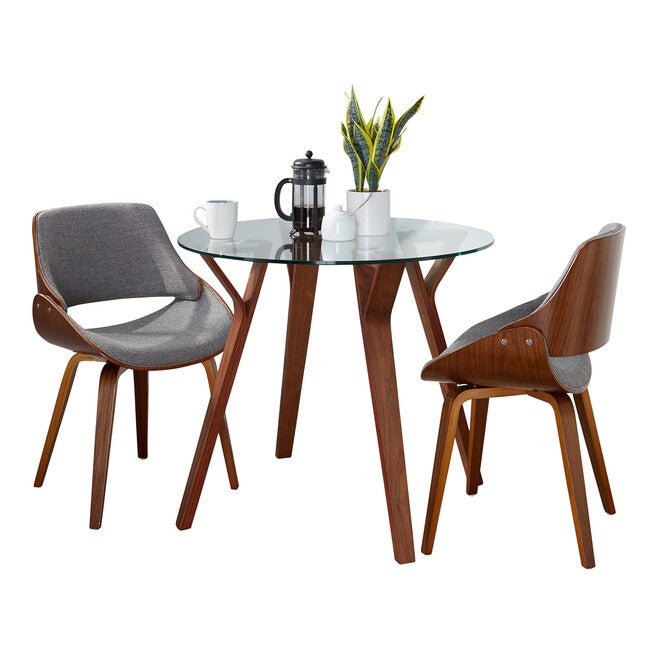 Folia Round Fabrizzi Dining Set - 3 Piece, , on-hover image number null
