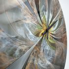 Symmetrical Yellow Fractal Flower Modern Wall Clock, , alternate image number null