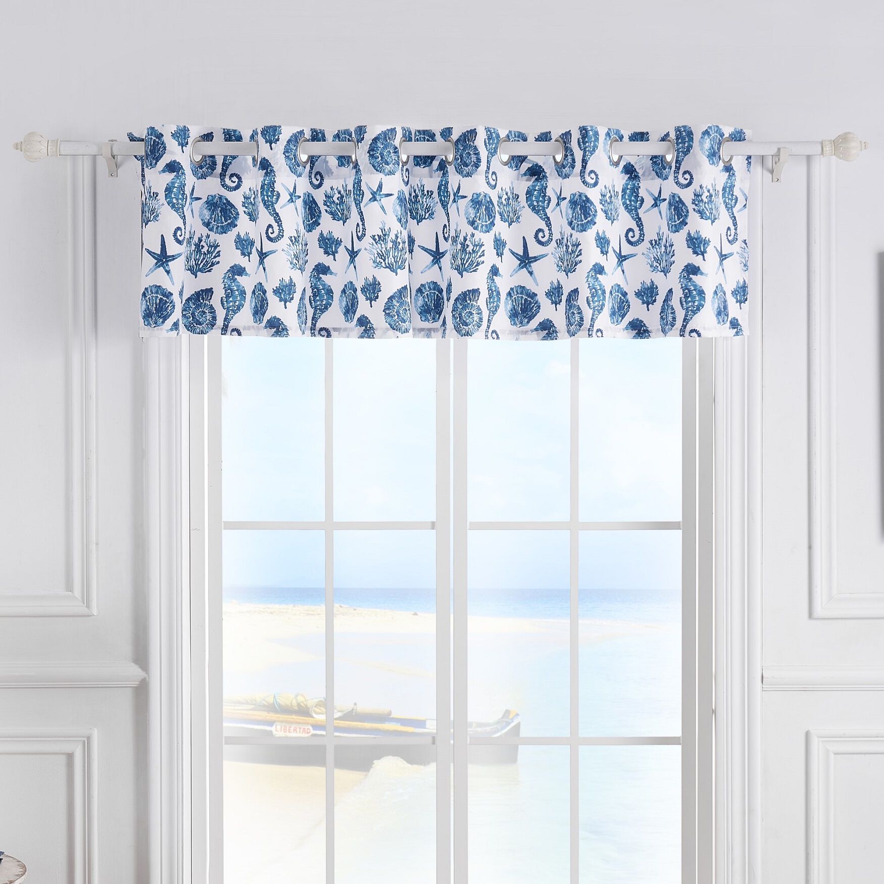 Pebble Beach Window Valance, , on-hover image number 1