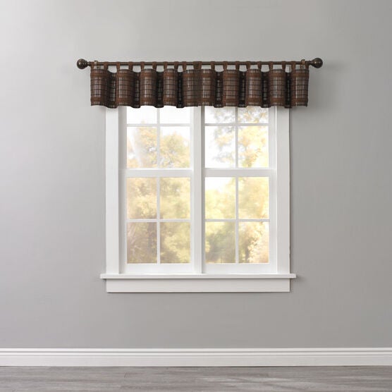 Bamboo Tab-Top Valance, Bamboo Tab-Top Valance,