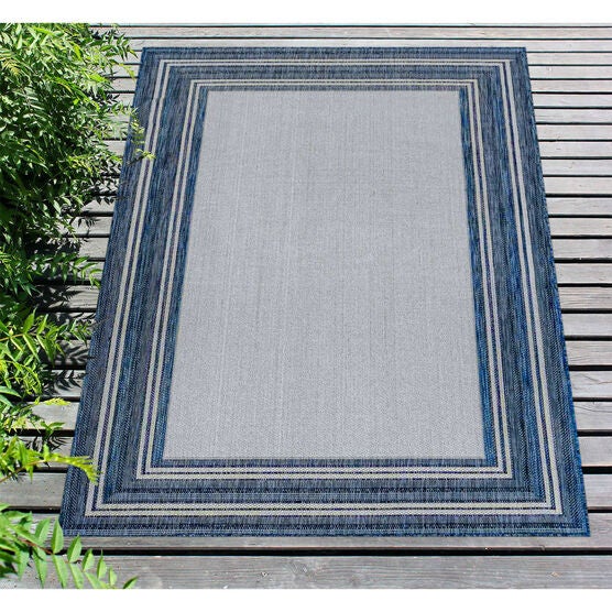 Liora Manne Carmel Multi Border Indoor/Outdoor Rug, , alternate image number null