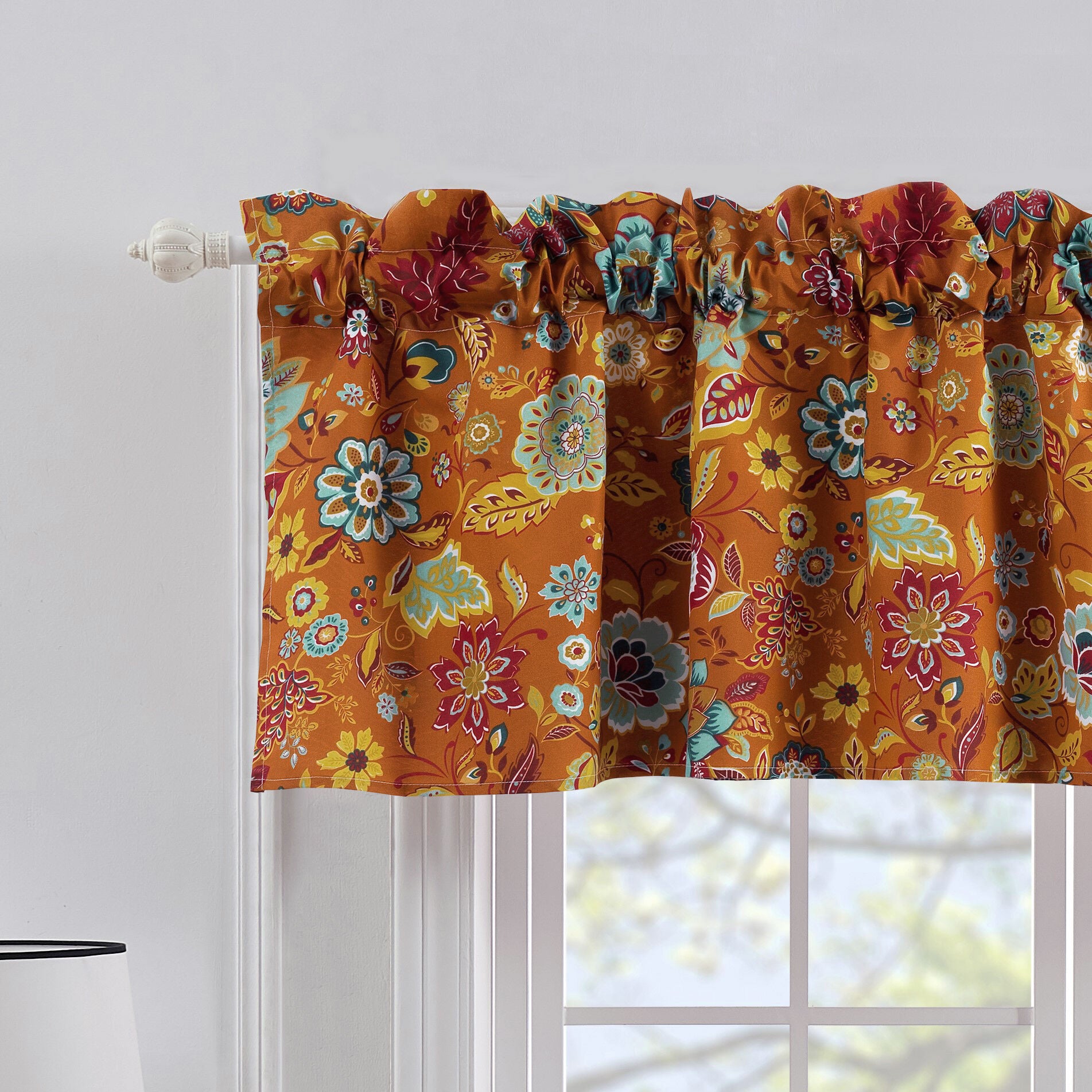 Astoria Window Treatment Valance Curtains, SPICE, hi-res image number 0