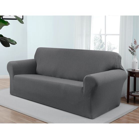 Kathy Ireland Santa Barbara Sofa Cover, GREY, hi-res image number null
