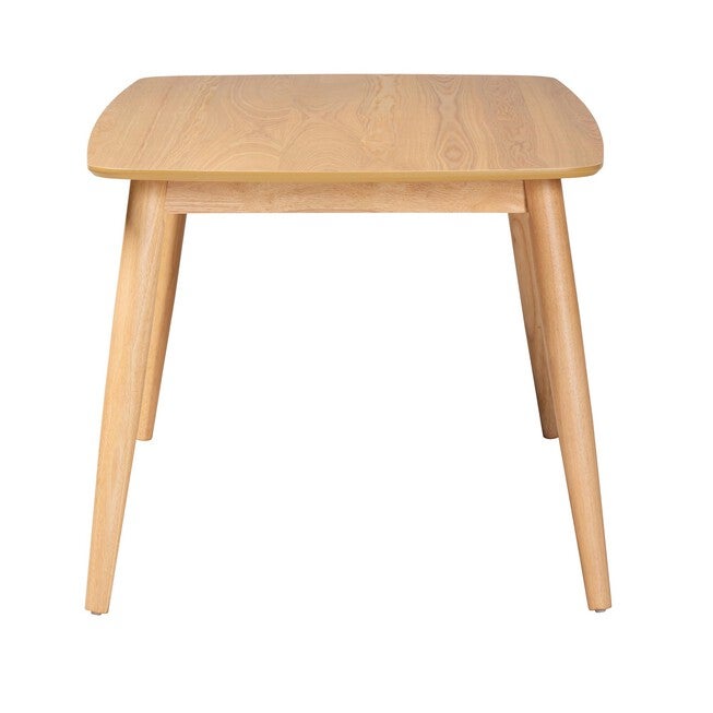 Flora Mid-Century Modern Black Finished Wood Dining Table, , alternate image number null
