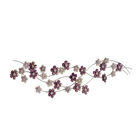 Purple Metal Glam Floral Wall Decor, , alternate image number null