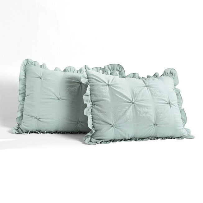Ravello Pintuck Ruffle Skirt Bedspread 3 Pc Set, , alternate image number 4