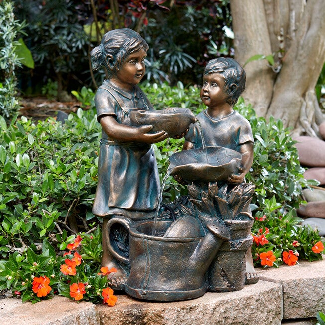 Boy and Girl Fountain, BRONZE, hi-res image number 0