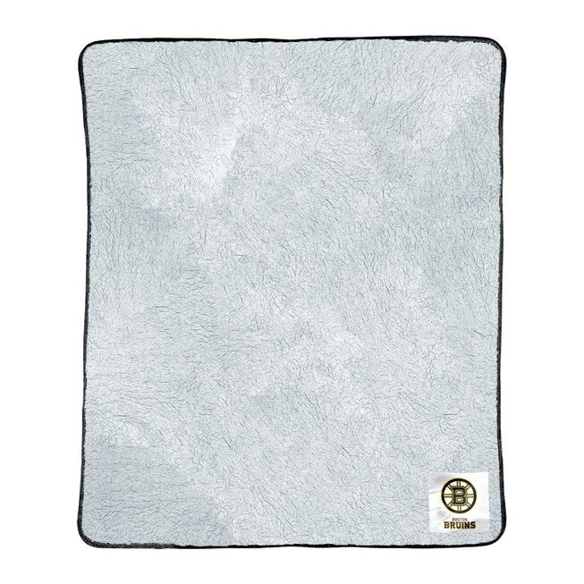 Bruins Two Tone Sherpa Throw, MULTI, hi-res image number 0