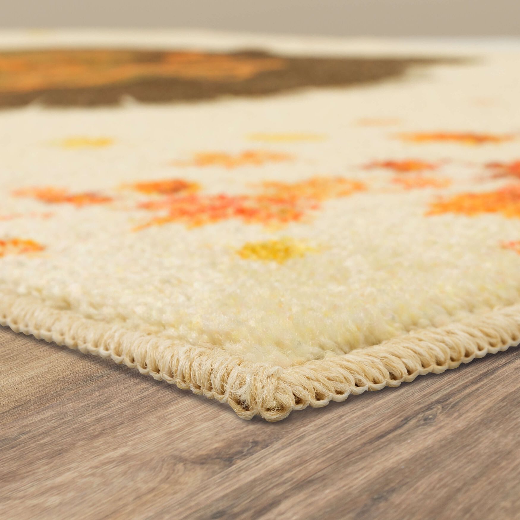 Give Thanks Turkey Cream Kitchen Rug, , on-hover image number 1