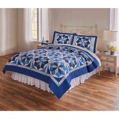 Starburst Printed  Patchwork Quilt Collection, 