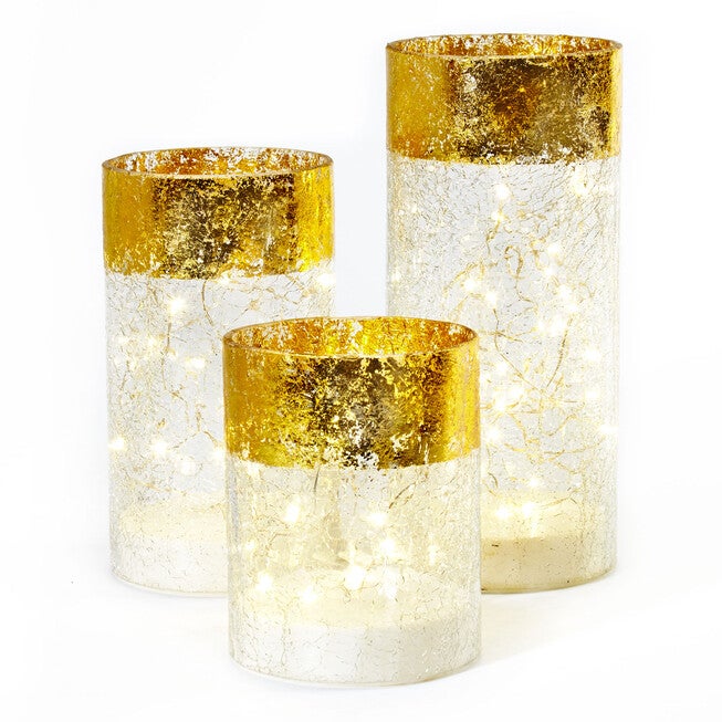 Gold Rimmed Hurricanes, Set of 3, GOLD, hi-res image number null