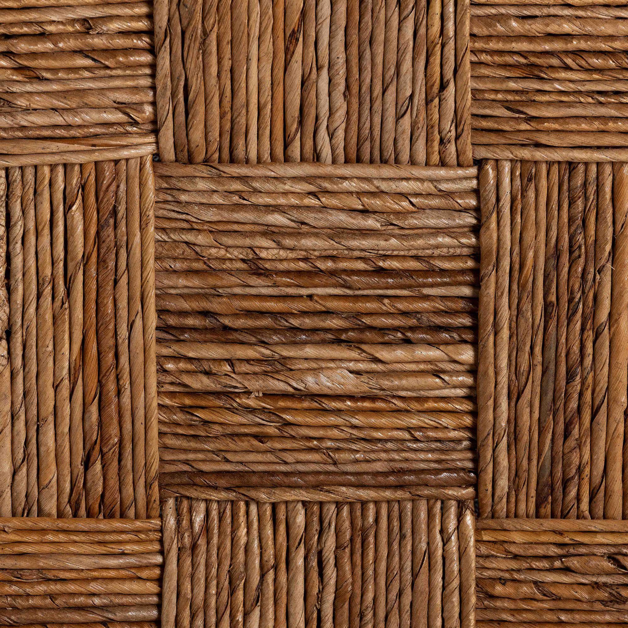 Raniya Handwoven Seagrass Dining Chair Set of 2- Solid Mango Wood Frame with Woven Seat and Backrest, BROWN, alternate image number 6