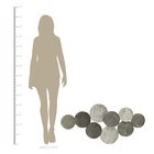 Modern Monochromatic Metal Plates Centerpiece Wall Decor, , alternate image number null
