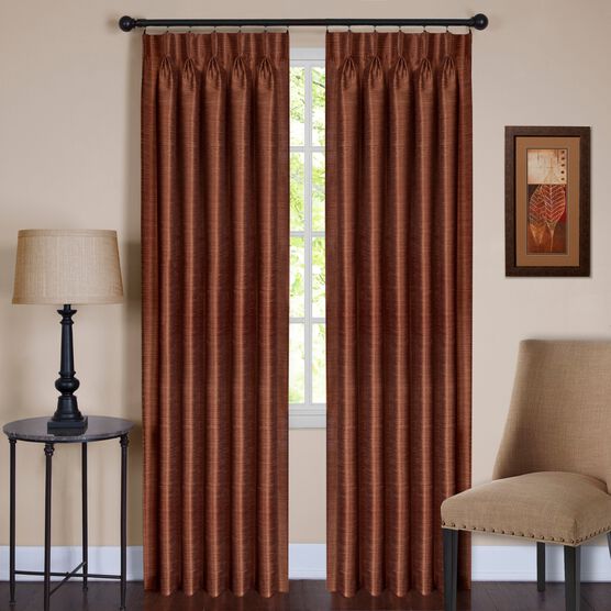 Parker Pinch Pleat Window Curtain Panel, SPICE, hi-res image number null