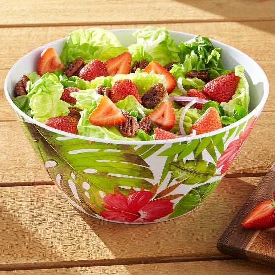 Hibiscus Serving Bowl, MULTI Hibiscus Serving Bowl, MULTI