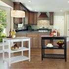 Kitchen Island with Solid Wood Top, , alternate image number null