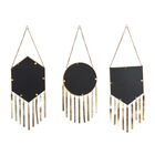 Set Of 3 Gold Metal Farmhouse Wall Mirror, , on-hover image number null