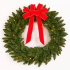 24" Pre-Lit Arrow Tip Wreath, REMOTE, hi-res image number null