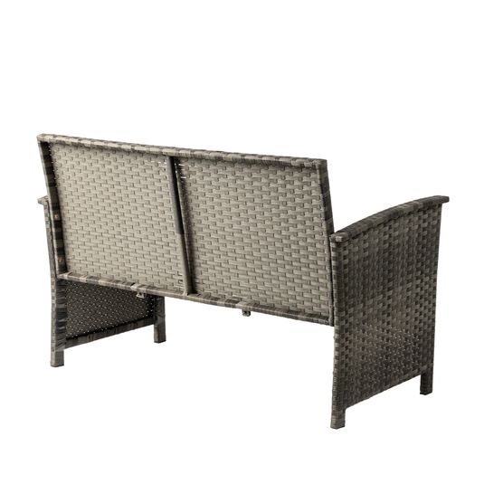 Jareth Wicker Patio Set in Gray, , alternate image number null