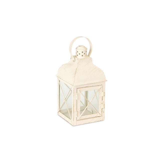 Lantern (Set of 3) 8.5 inchesH, 13.75 inchesH, 18.5 inchesH Metal/Glass, WHITE, alternate image number null