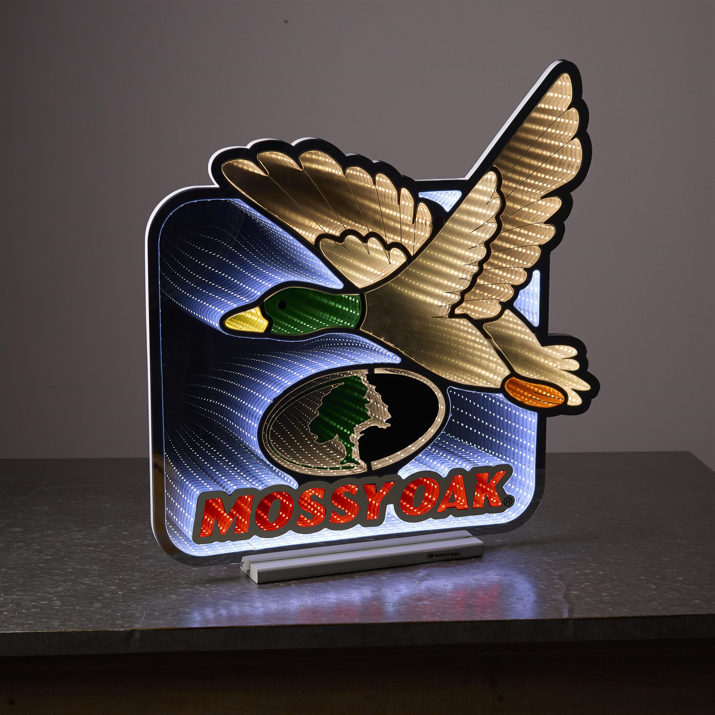 Mossy Oak Duck Logo Ekkolight 23.75 inchesH, BROWN RED WHITE, alternate image number 1