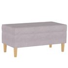 Linen Storage Bench, LINEN SMOKEY QUARTZ, hi-res image number null