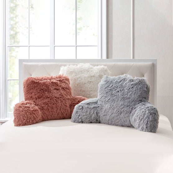 Lola Shaggy Backrest Pillow, Lola Shaggy Backrest Pillow,