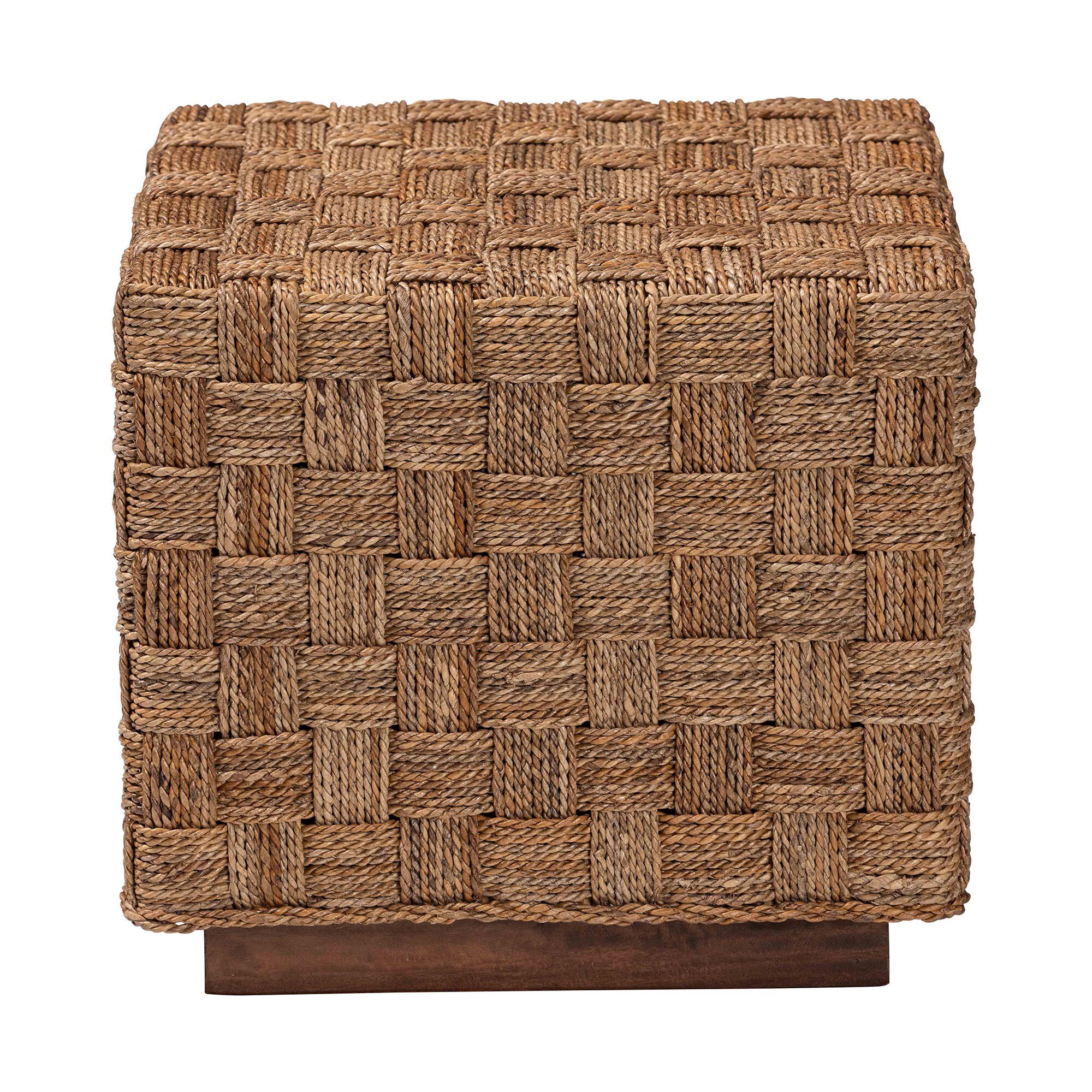 Karina Bohemian Natural Seagrass End Table, NATURAL, alternate image number 2
