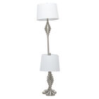 Set Of 3 Silver Coastal Table Lamp, , alternate image number 6