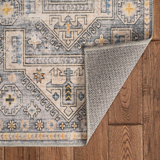 Washable Parson Grey/Beige Rug, , on-hover image number null