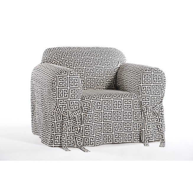 Roman Key Cotton Slipcover black , , alternate image number 2