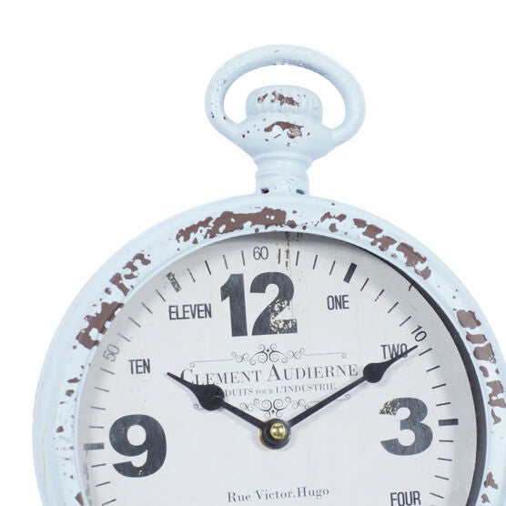 Set Of 2 Multi Colored Metal Vintage Wall Clock, , alternate image number null