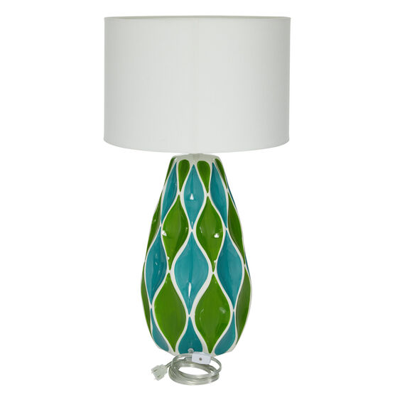 Green Stone Traditional Table Lamp, , on-hover image number null