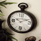 Set Of 2 Brown Metal Vintage Wall Clock, , alternate image number null