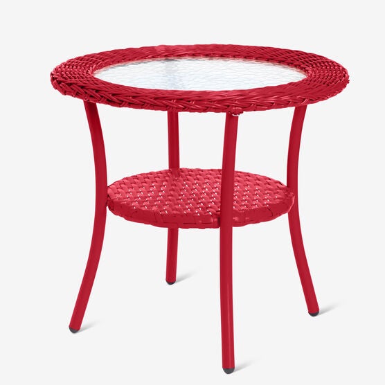 Roma All-Weather Wicker Side Table, Roma All-Weather Wicker Side Table,