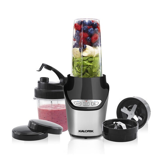Kalorik 8-Piece Nutrition Blender Set, Black and Silver, BLACK, hi-res image number null