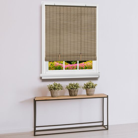 Cordless Veranda Vinyl Roll-Up Blind, COCOA ALMOND, hi-res image number null