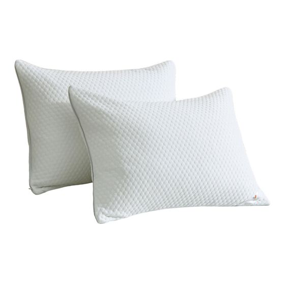 Cool Knit Silver Duck Nano Feather Pillow, WHITE, hi-res image number null