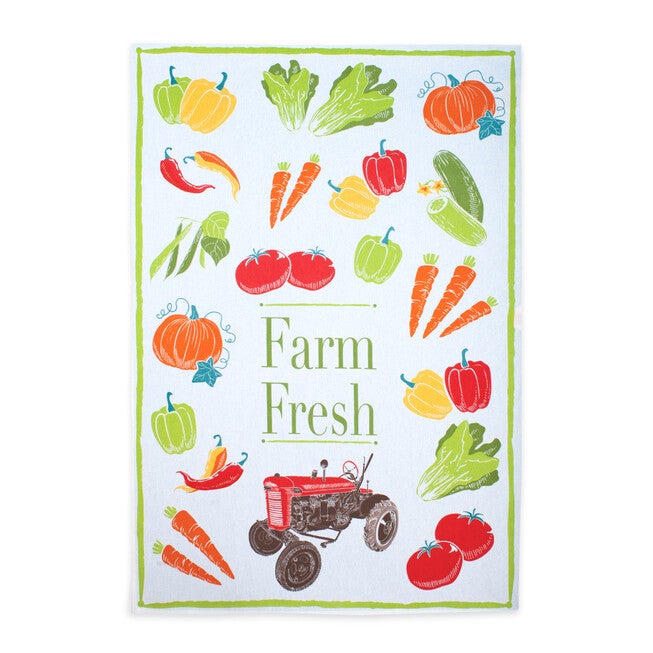 Foodie Designer Print Kitchen Dish Towel, Set 2, , alternate image number null