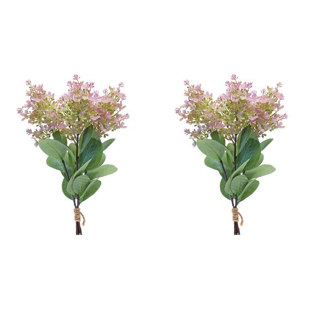 Lilac Bundle (Set of 2) 18.5 inchesH Plastic, GREEN/PINK, alternate image number null
