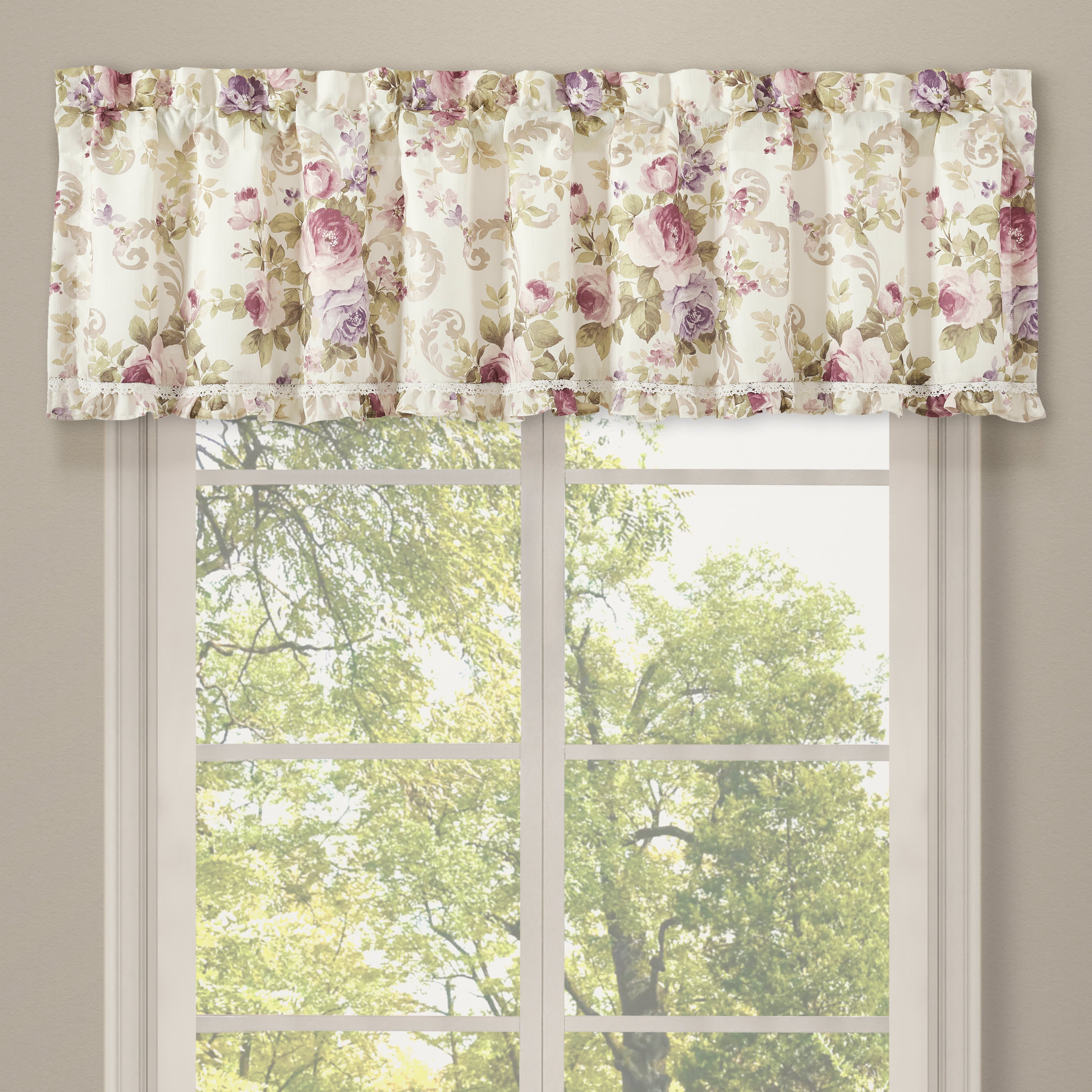 Chambord Window Straight Valance, LAVENDER, hi-res image number 0