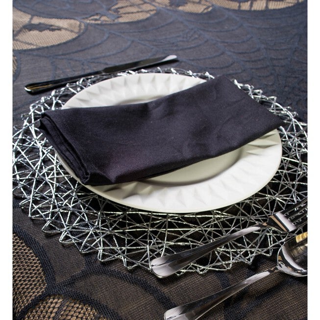 Black Napkin, Set of 6, , alternate image number null